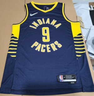 Maillot de Basket #9 Mcconnell Pacers 22-23 Bleu ave diamond logos Imprimé